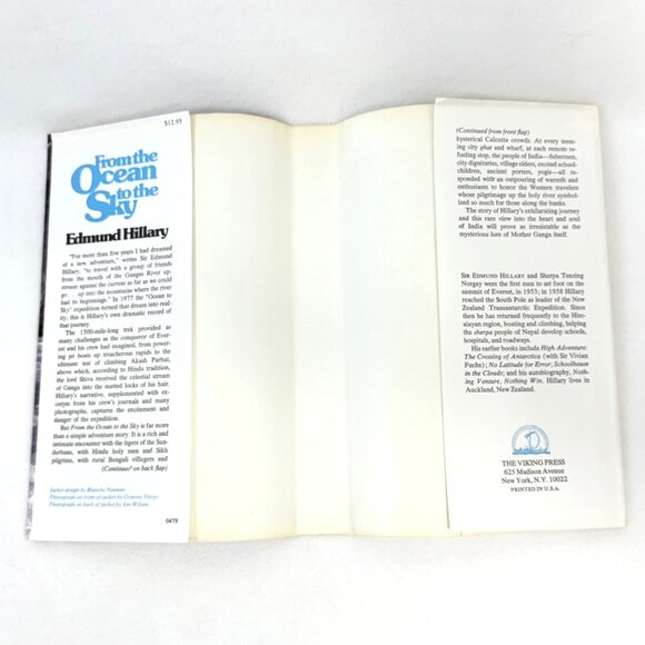 Signed "From The Ocean To The Sky" By Sir Edmund Hillary Hardcover Book 1st Ed. - Picture 8 of 13